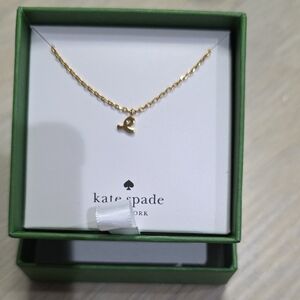 Kate Spade Gold Letter Pendant Necklace